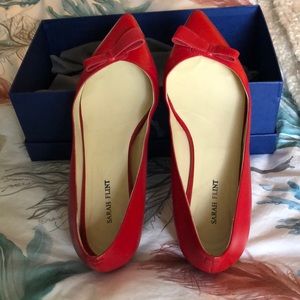 Sarah Flint Red Natalie Flats size 38